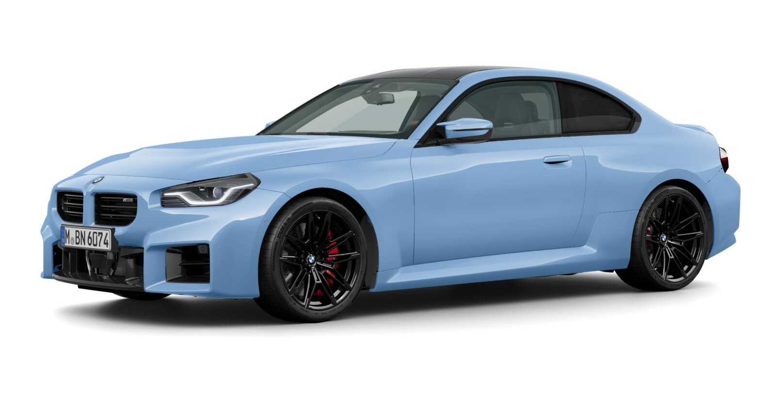 BMW M2 Coupé in Blau von vorne BMW M2 Coupé in Blau von vorne