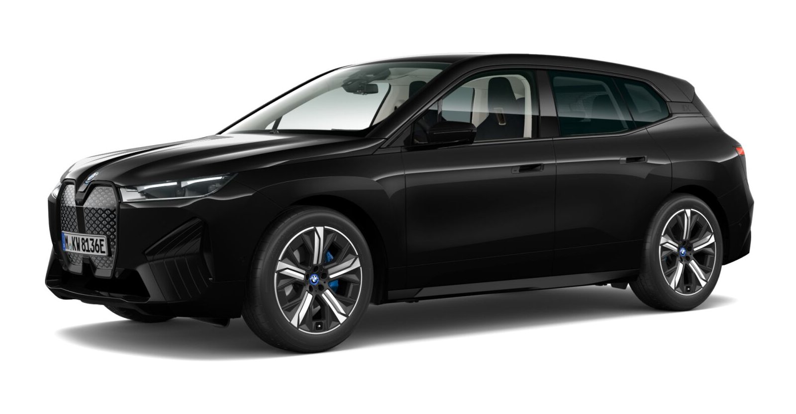 BMW BMW I in Schwarz von vorne BMW BMW I in Schwarz von vorne