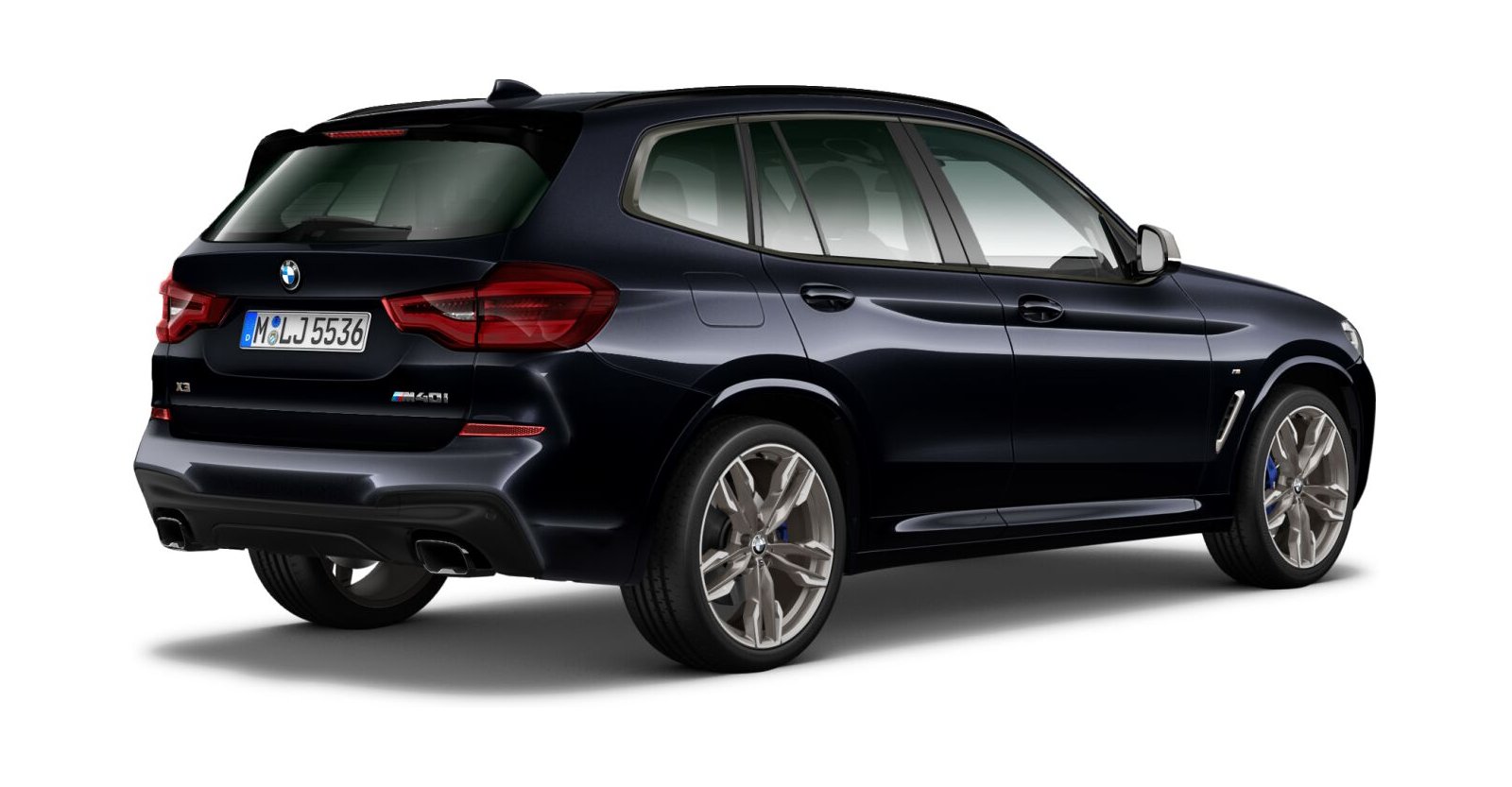 BMW BMW X in Schwarz von hinten BMW BMW X in Schwarz von hinten