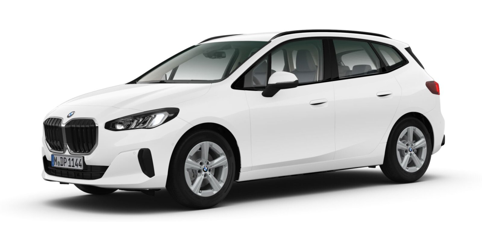 BMW 220i Active Tourer in Weiß von vorne BMW 220i Active Tourer in Weiß von vorne