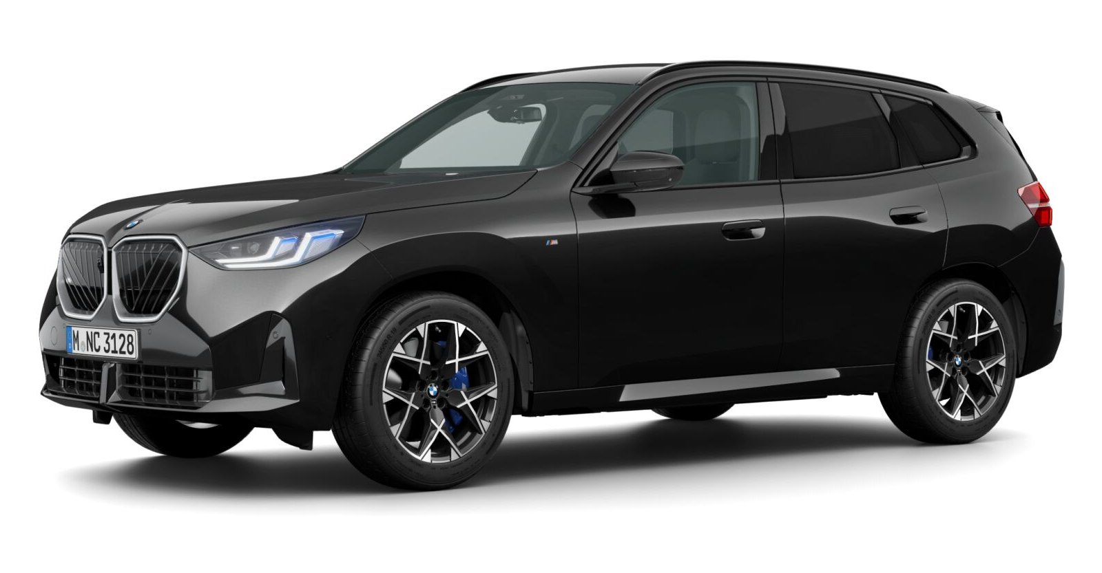 BMW X3 40d xDrive in Schwarz von vorne BMW X3 40d xDrive in Schwarz von vorne