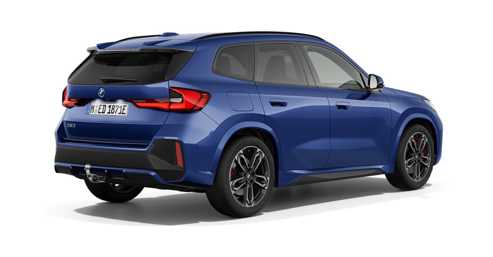 BMW BMW I in Blau von hinten BMW BMW I in Blau von hinten