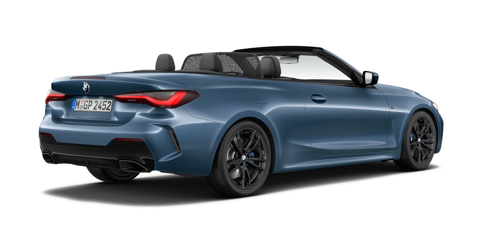 BMW BMW 4er in Blau von hinten BMW BMW 4er in Blau von hinten