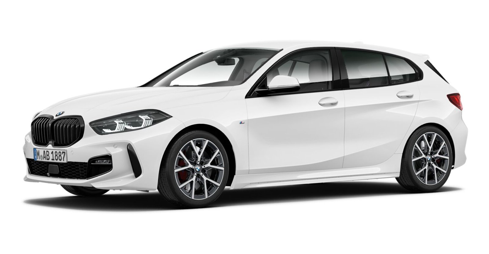 BMW BMW 1er in Weiß von vorne BMW BMW 1er in Weiß von vorne