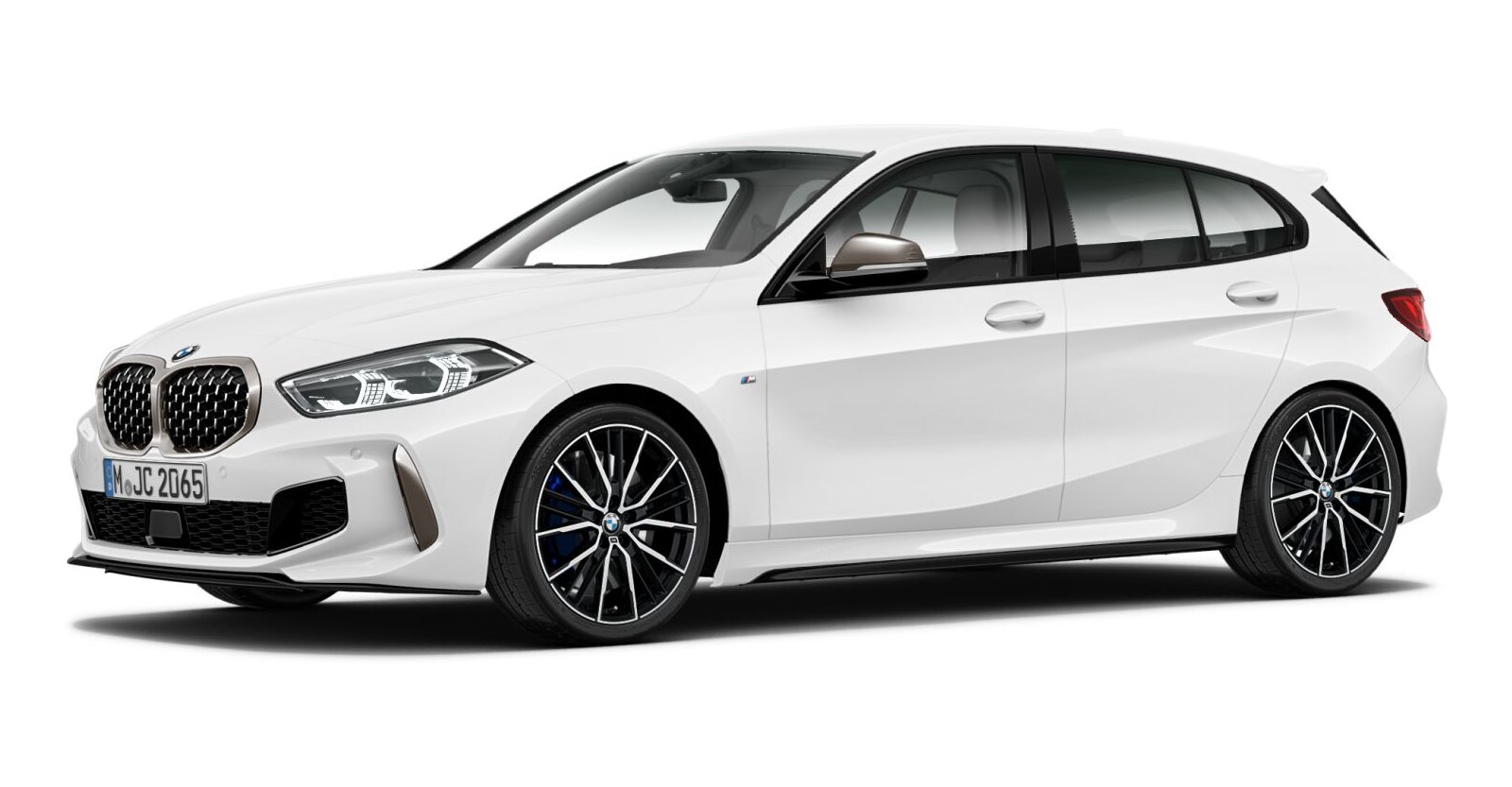 BMW BMW 1er in Weiß von vorne BMW BMW 1er in Weiß von vorne