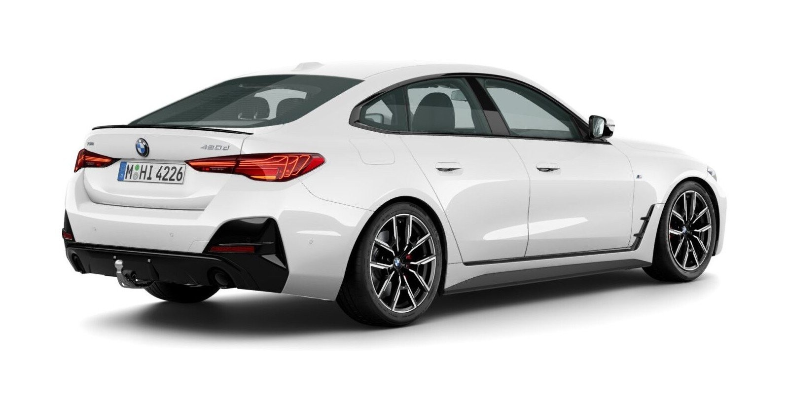 BMW BMW 4er in Weiß von hinten BMW BMW 4er in Weiß von hinten
