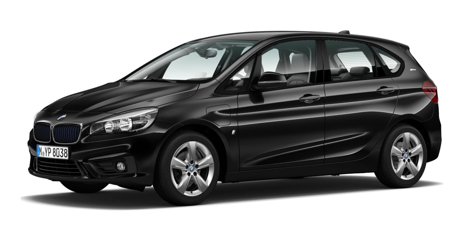 BMW BMW 2er in Schwarz von vorne BMW BMW 2er in Schwarz von vorne