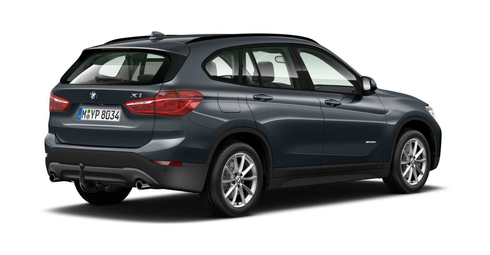BMW BMW X in Grau von hinten BMW BMW X in Grau von hinten