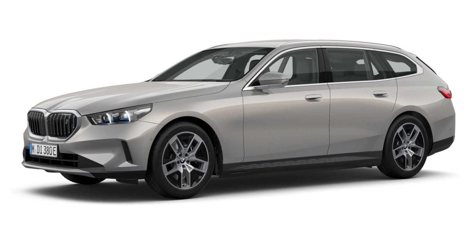 BMW i5 eDrive40 Touring in Grau von vorne BMW i5 eDrive40 Touring in Grau von vorne