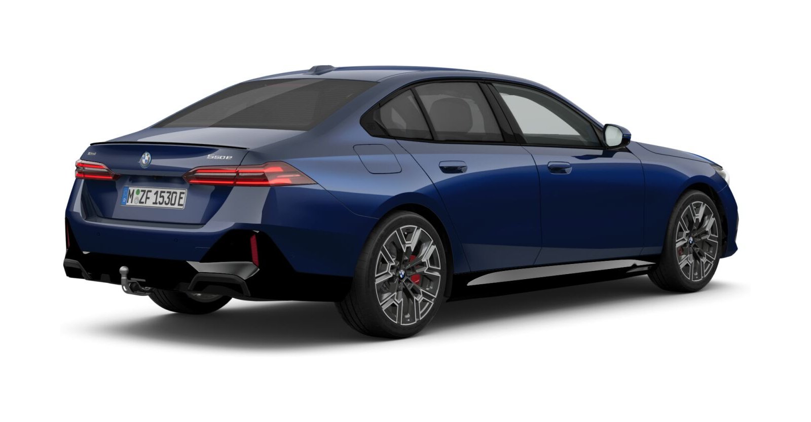 BMW BMW 5er in Blau von hinten BMW BMW 5er in Blau von hinten