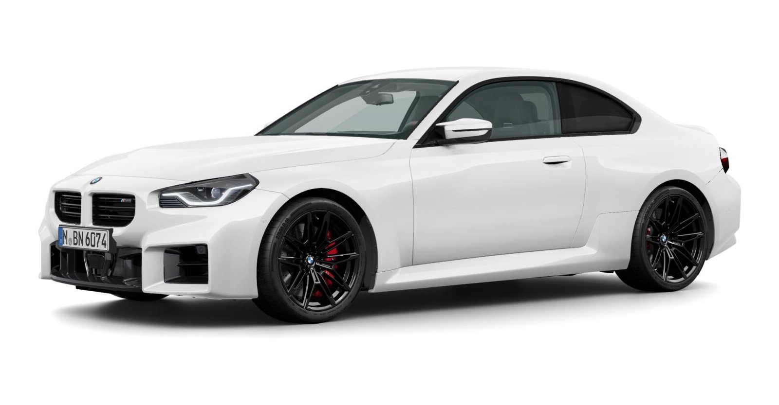 BMW M2 Coupé in Weiß von vorne BMW M2 Coupé in Weiß von vorne