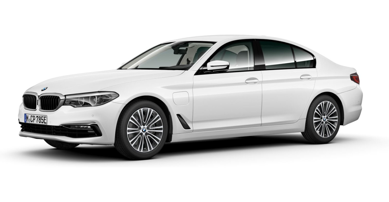 BMW BMW 5er in Weiß von vorne BMW BMW 5er in Weiß von vorne