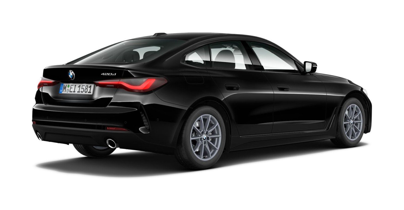 BMW BMW 4er in Schwarz von hinten BMW BMW 4er in Schwarz von hinten