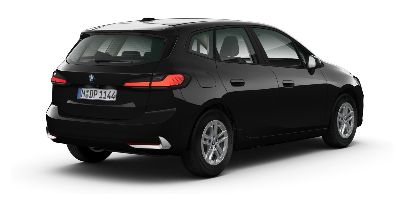 BMW BMW 2er in Schwarz von hinten