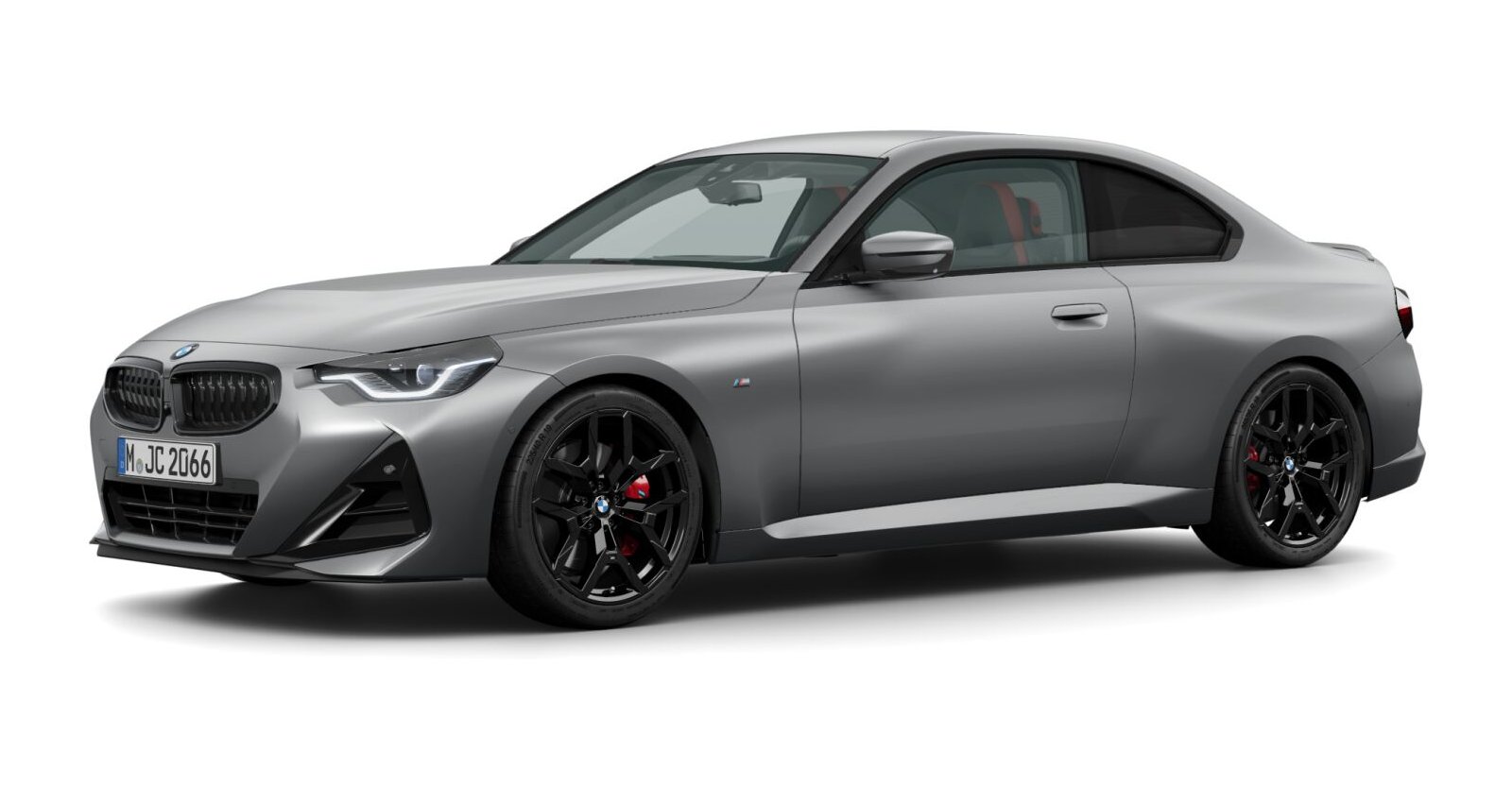 BMW 220i Coupé in Grau von vorne BMW 220i Coupé in Grau von vorne