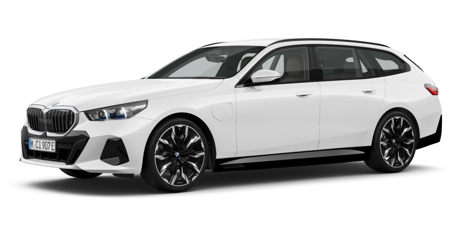 BMW BMW 5er in Weiß von vorne BMW BMW 5er in Weiß von vorne