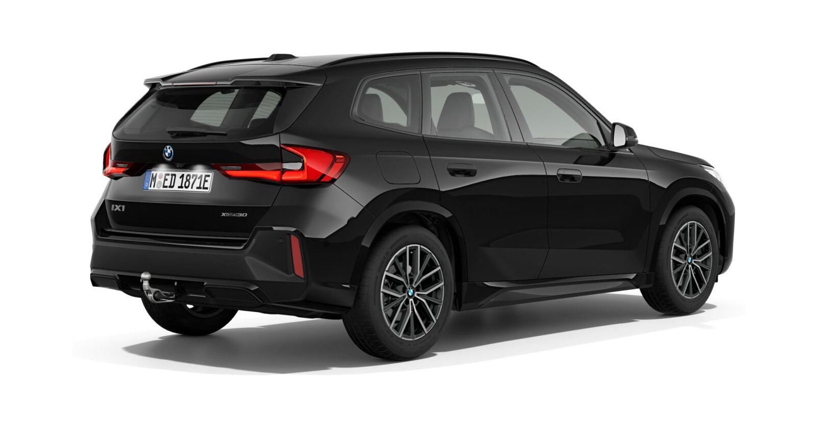 BMW BMW I in Schwarz von hinten BMW BMW I in Schwarz von hinten