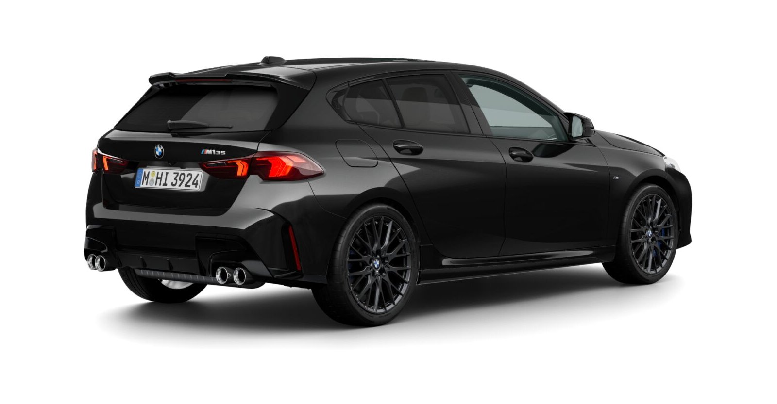 BMW BMW 1er in Schwarz von hinten BMW BMW 1er in Schwarz von hinten