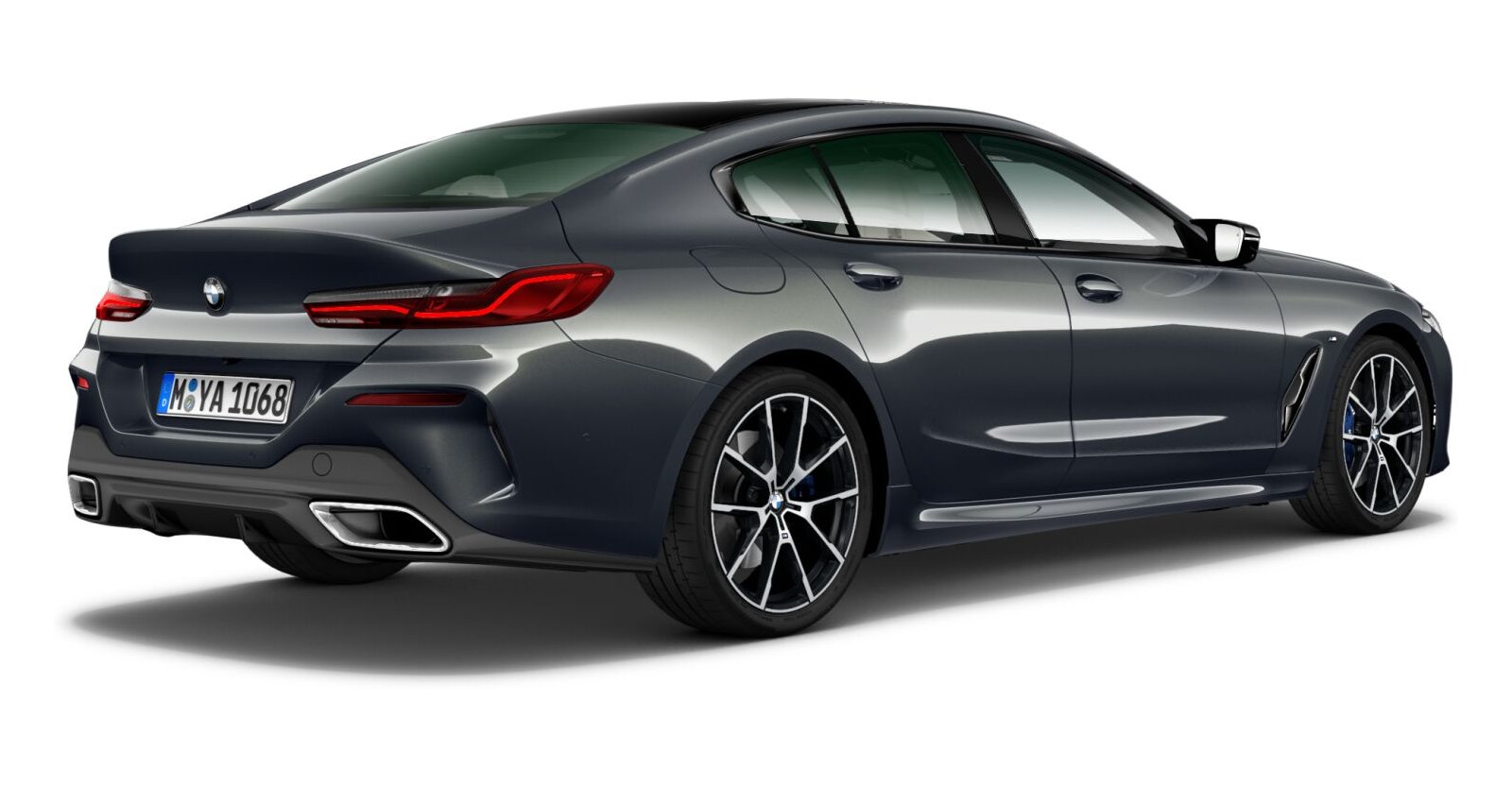 BMW BMW 8er in Grau von hinten BMW BMW 8er in Grau von hinten
