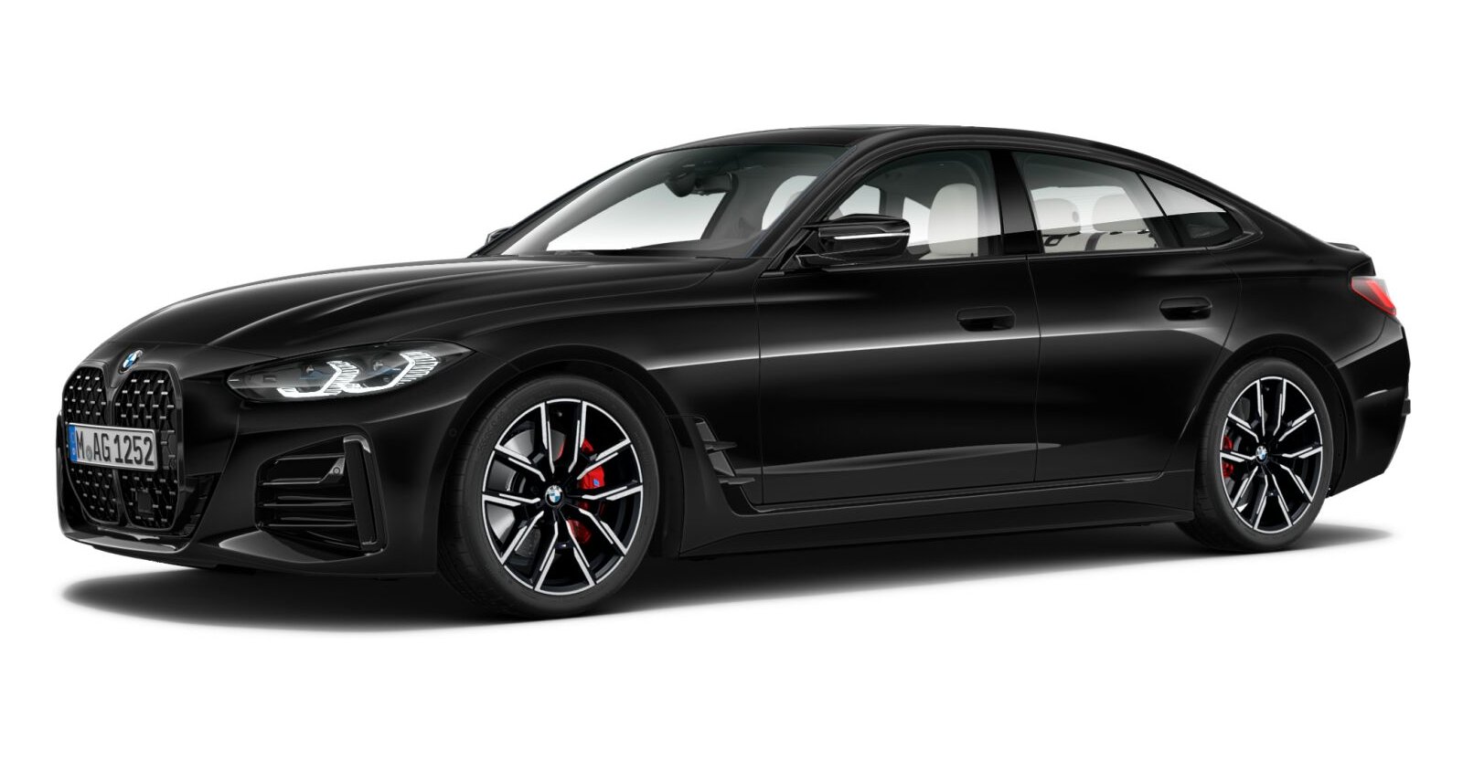 BMW BMW 4er in Schwarz von vorne BMW BMW 4er in Schwarz von vorne