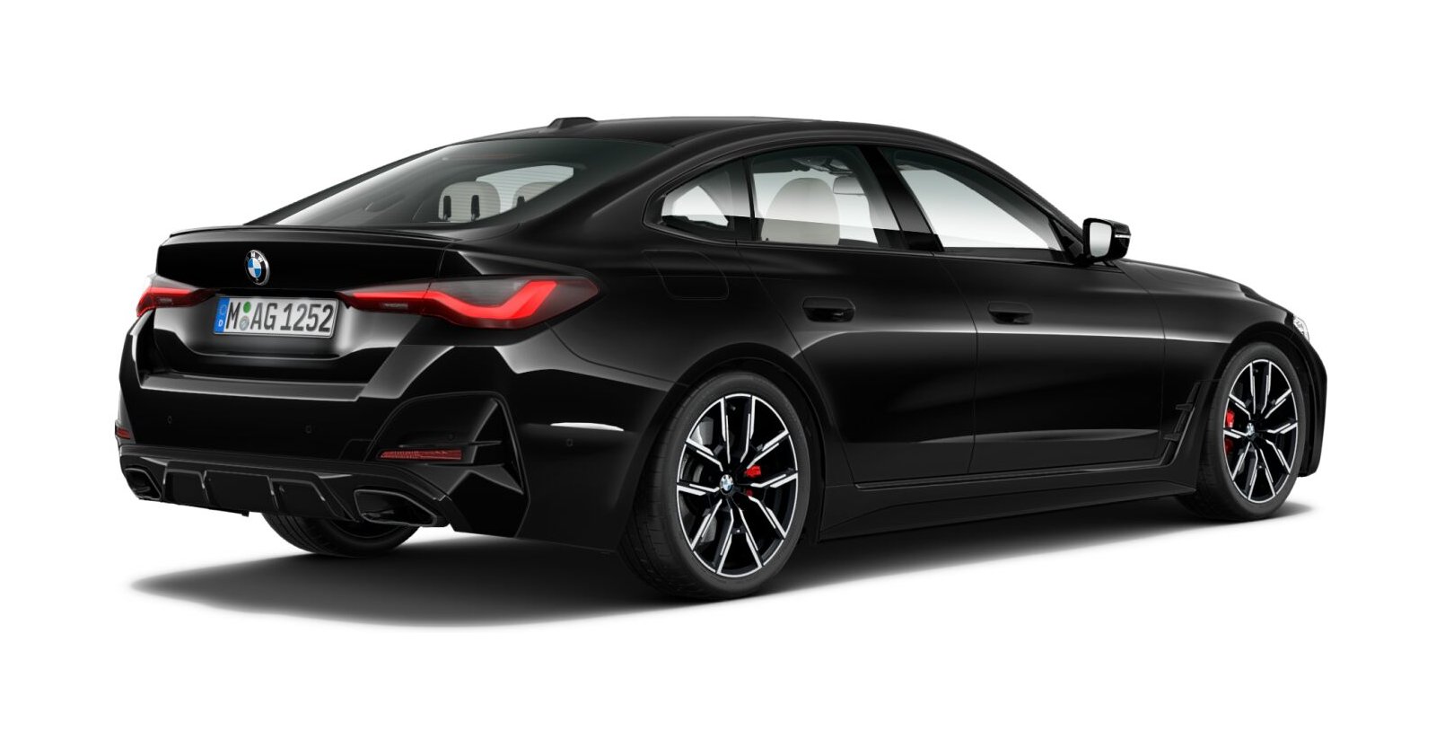 BMW BMW 4er in Schwarz von hinten BMW BMW 4er in Schwarz von hinten