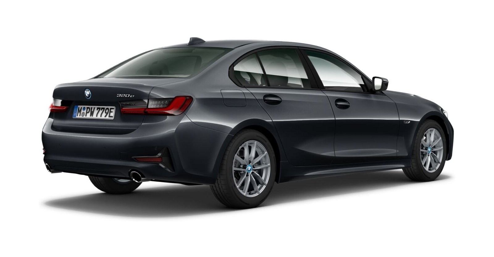 BMW BMW 3er in Grau von hinten BMW BMW 3er in Grau von hinten