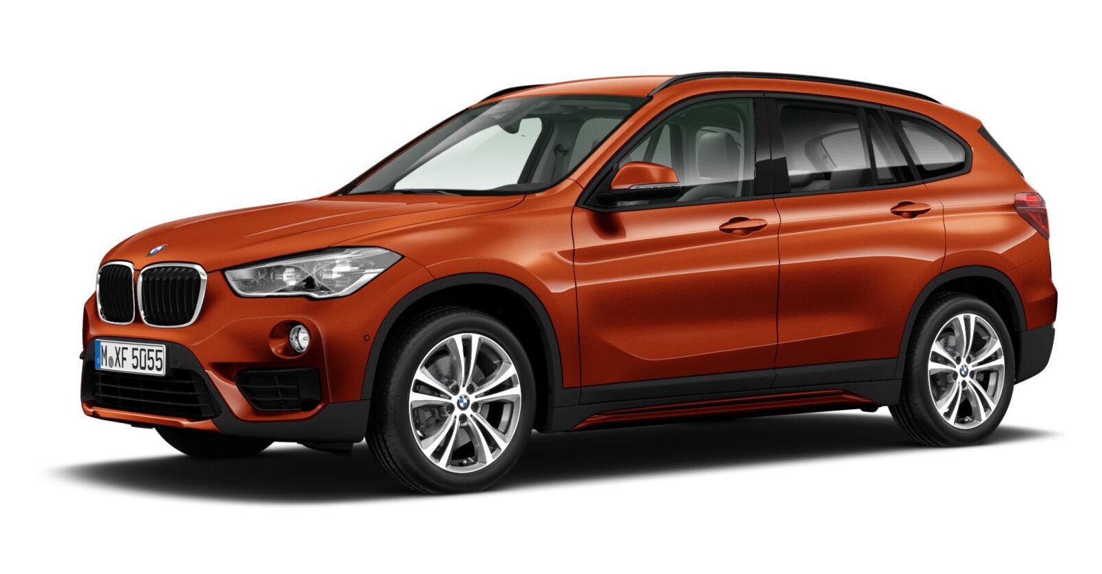 BMW BMW X in Orange von vorne BMW BMW X in Orange von vorne