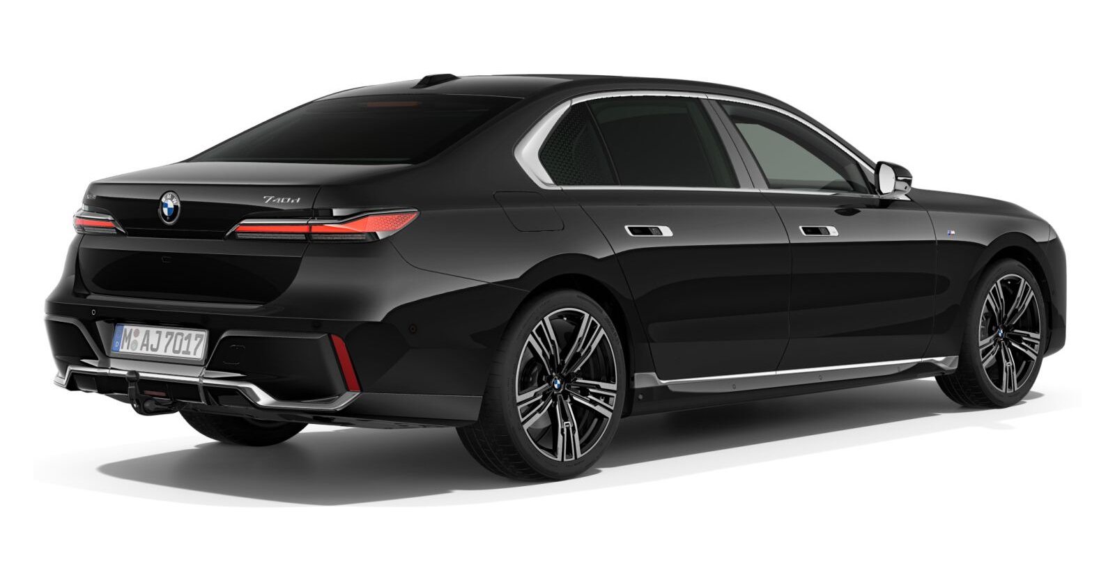 BMW BMW 7er in Schwarz von hinten BMW BMW 7er in Schwarz von hinten