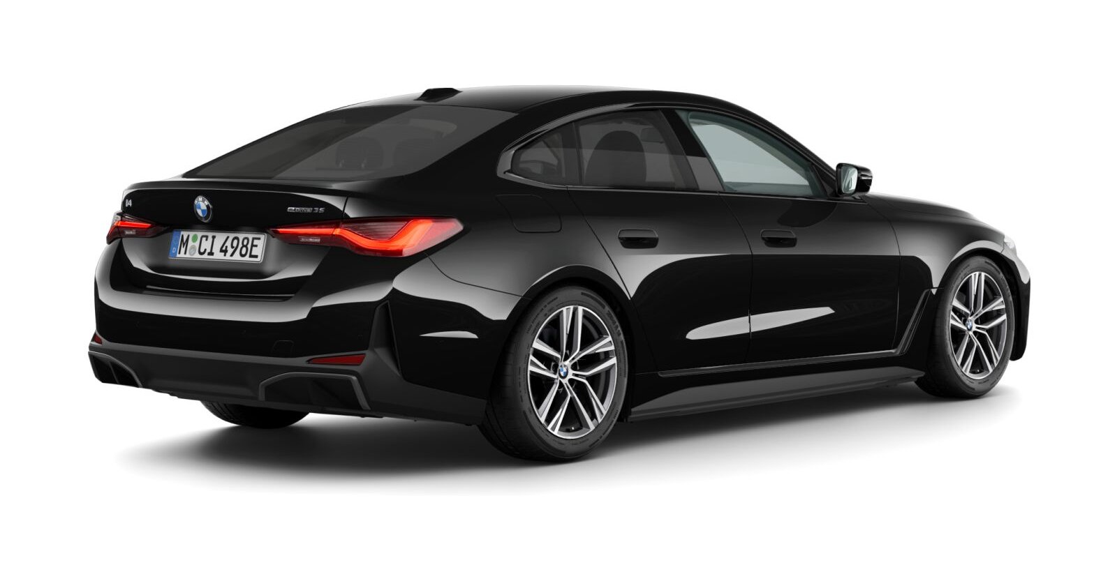 BMW BMW I in Schwarz von hinten