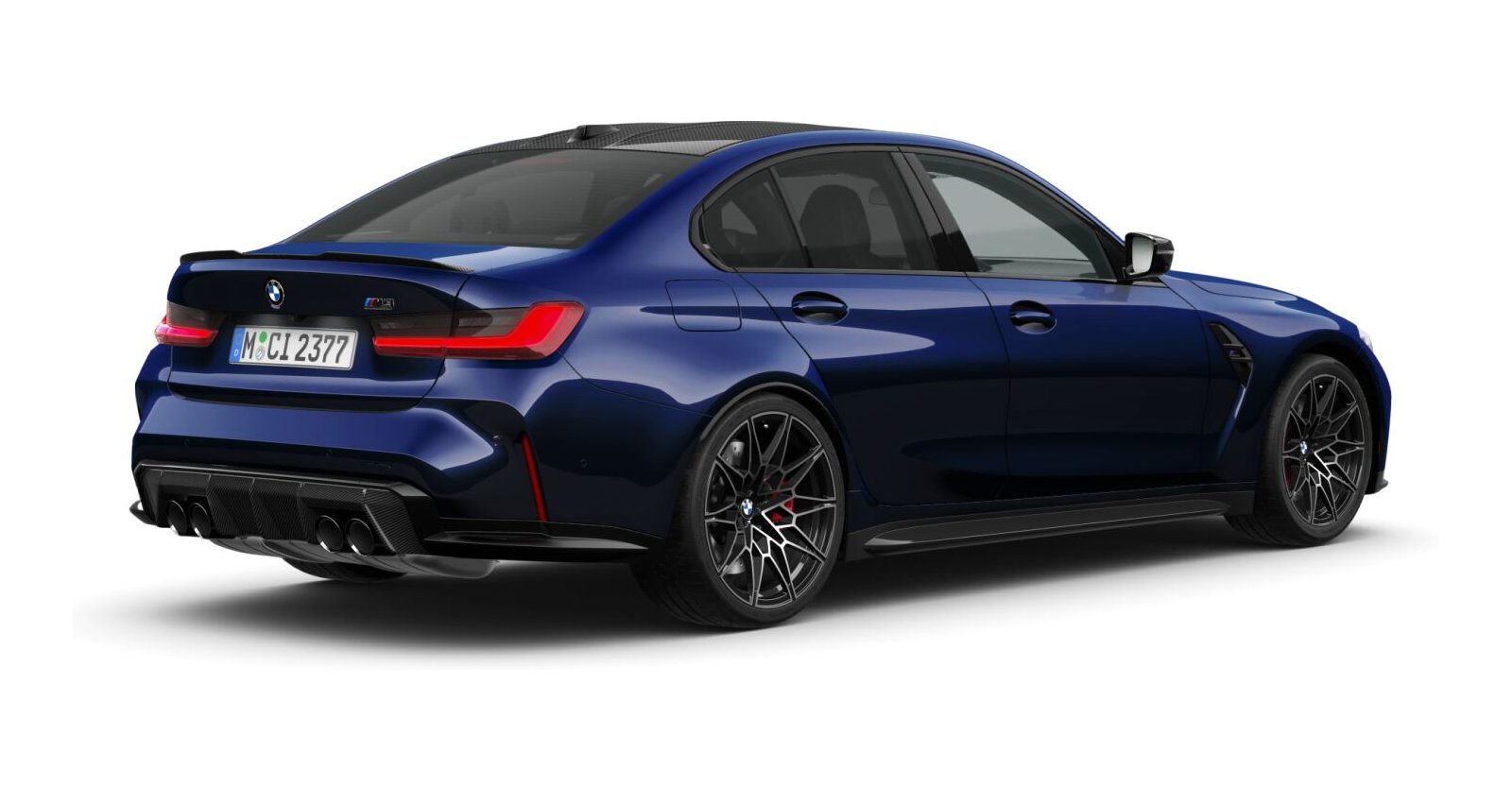 BMW BMW M in Blau von hinten BMW BMW M in Blau von hinten