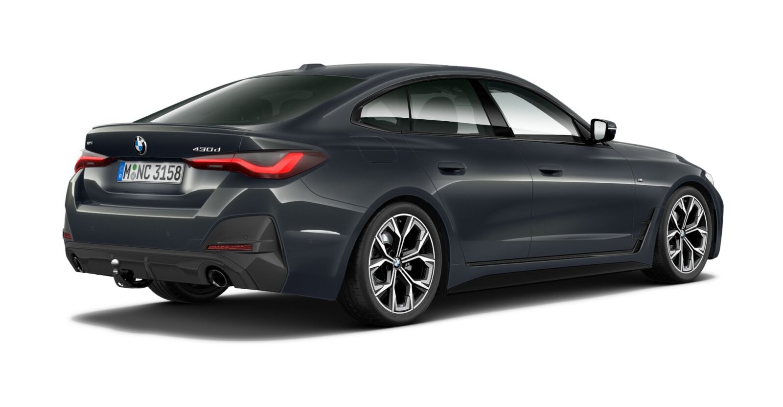 BMW BMW 4er in Grau von hinten BMW BMW 4er in Grau von hinten