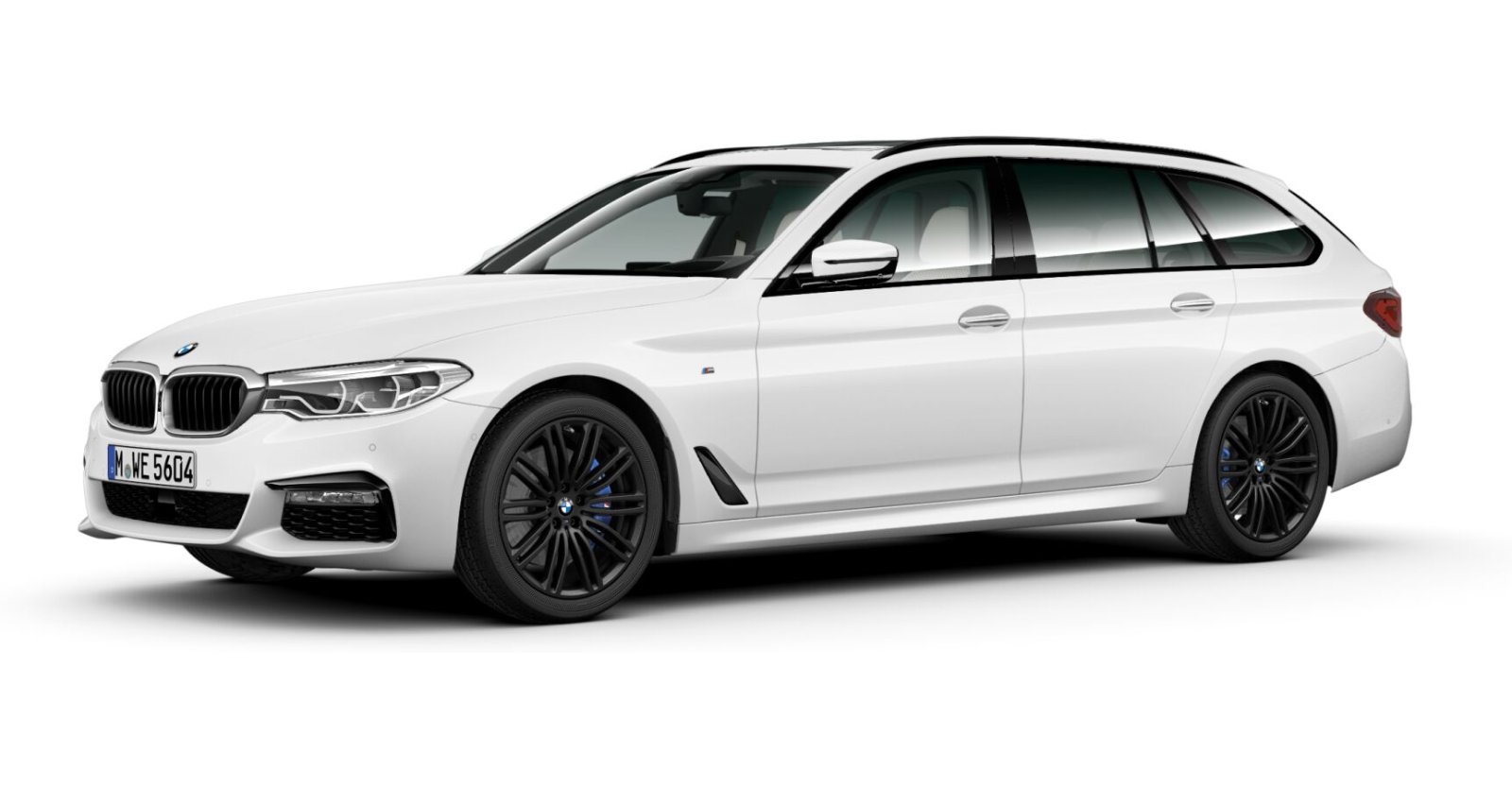 BMW BMW 5er in Weiß von vorne BMW BMW 5er in Weiß von vorne