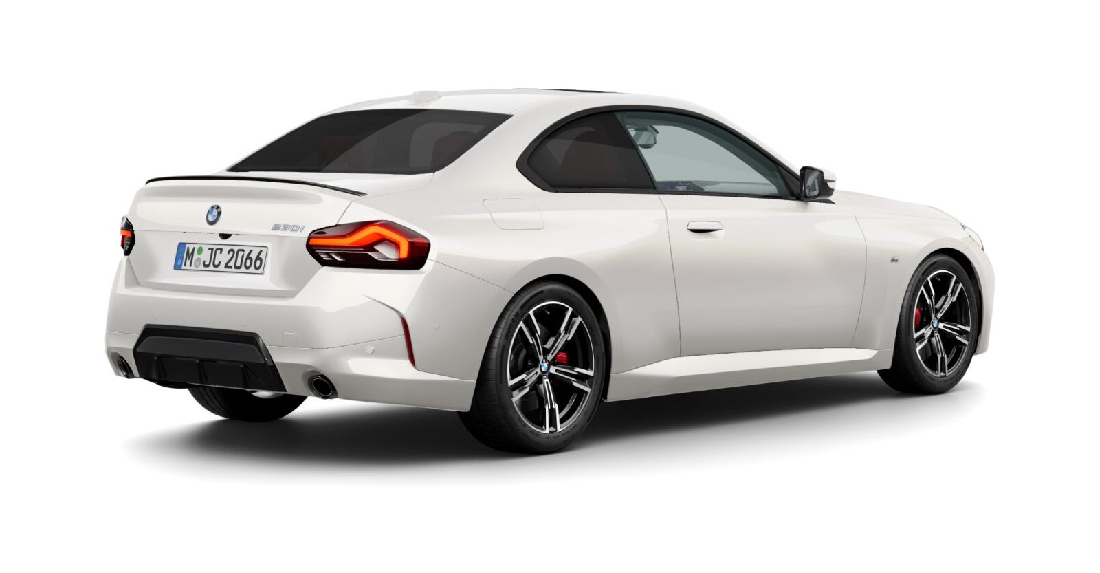 BMW BMW 2er in Weiß von hinten BMW BMW 2er in Weiß von hinten
