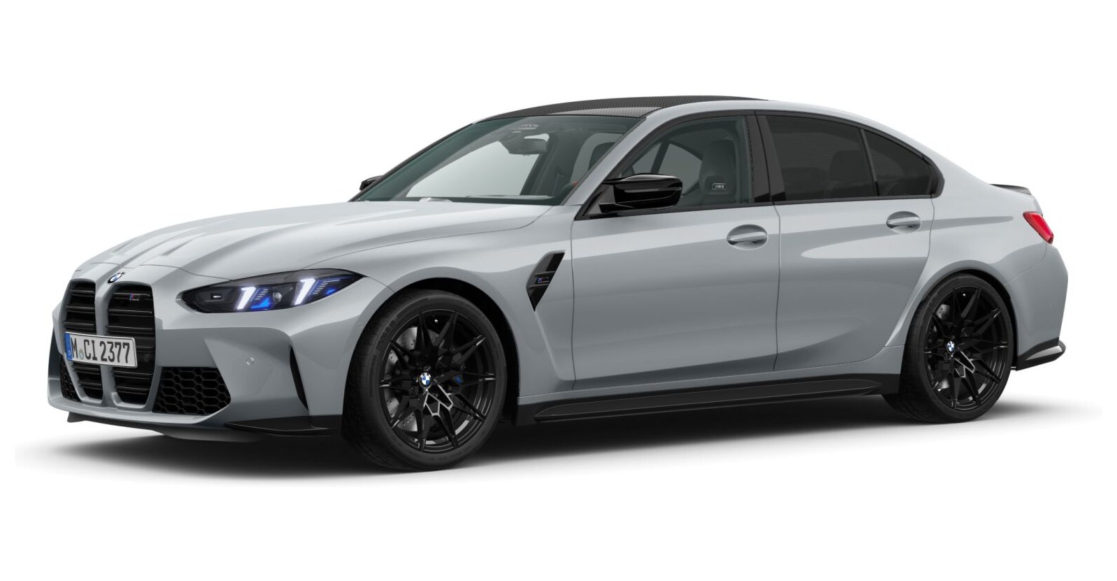 BMW M3 Competition Limousine in Grau von vorne BMW M3 Competition Limousine in Grau von vorne
