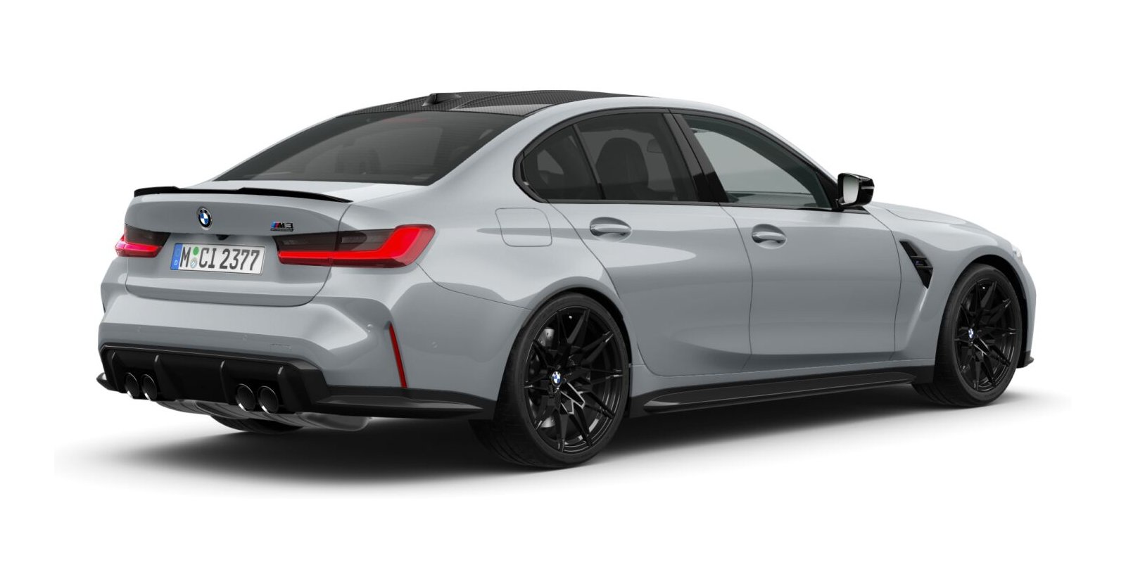 BMW BMW M in Grau von hinten BMW BMW M in Grau von hinten