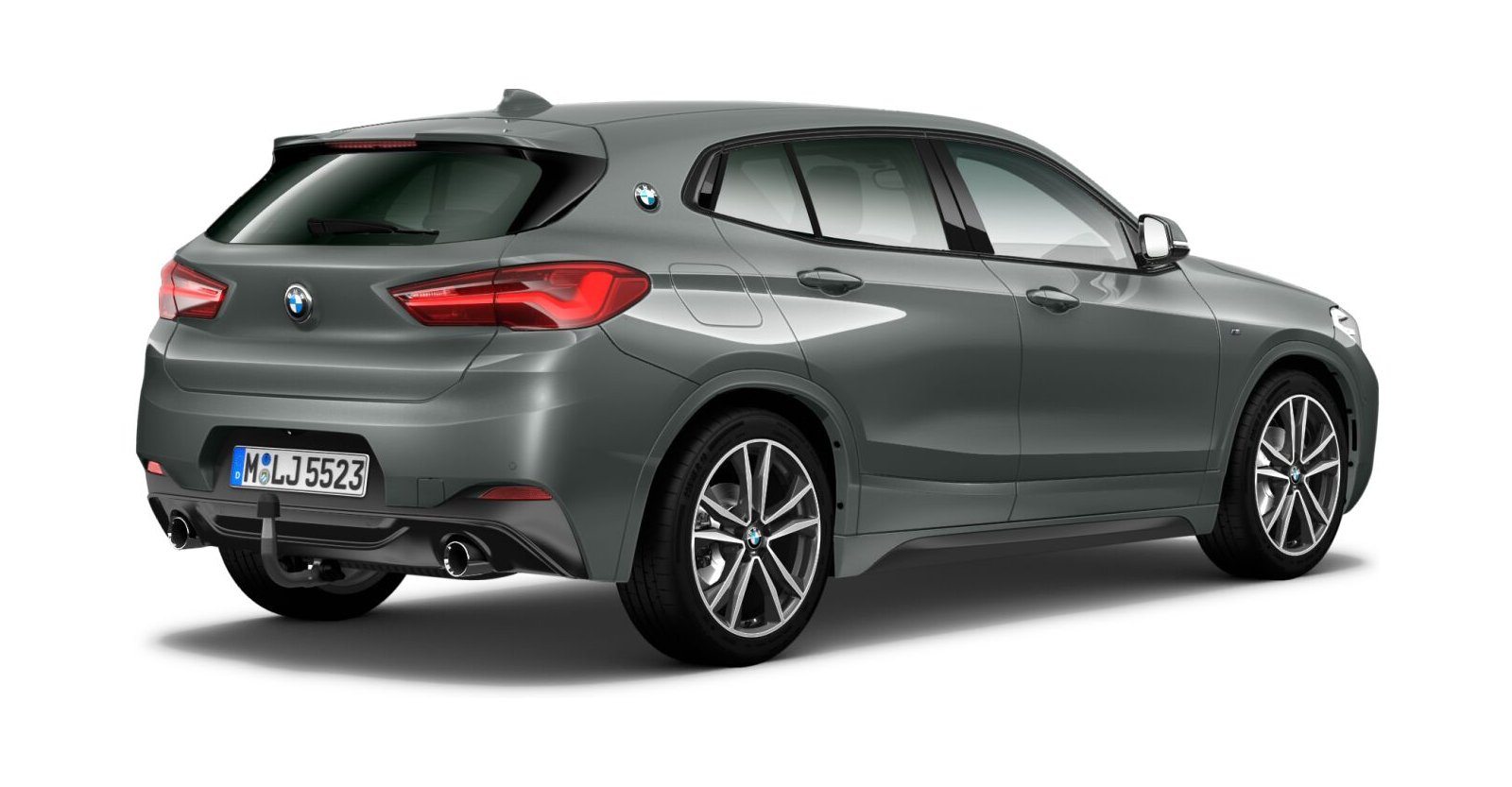 BMW BMW X in Grau von hinten BMW BMW X in Grau von hinten