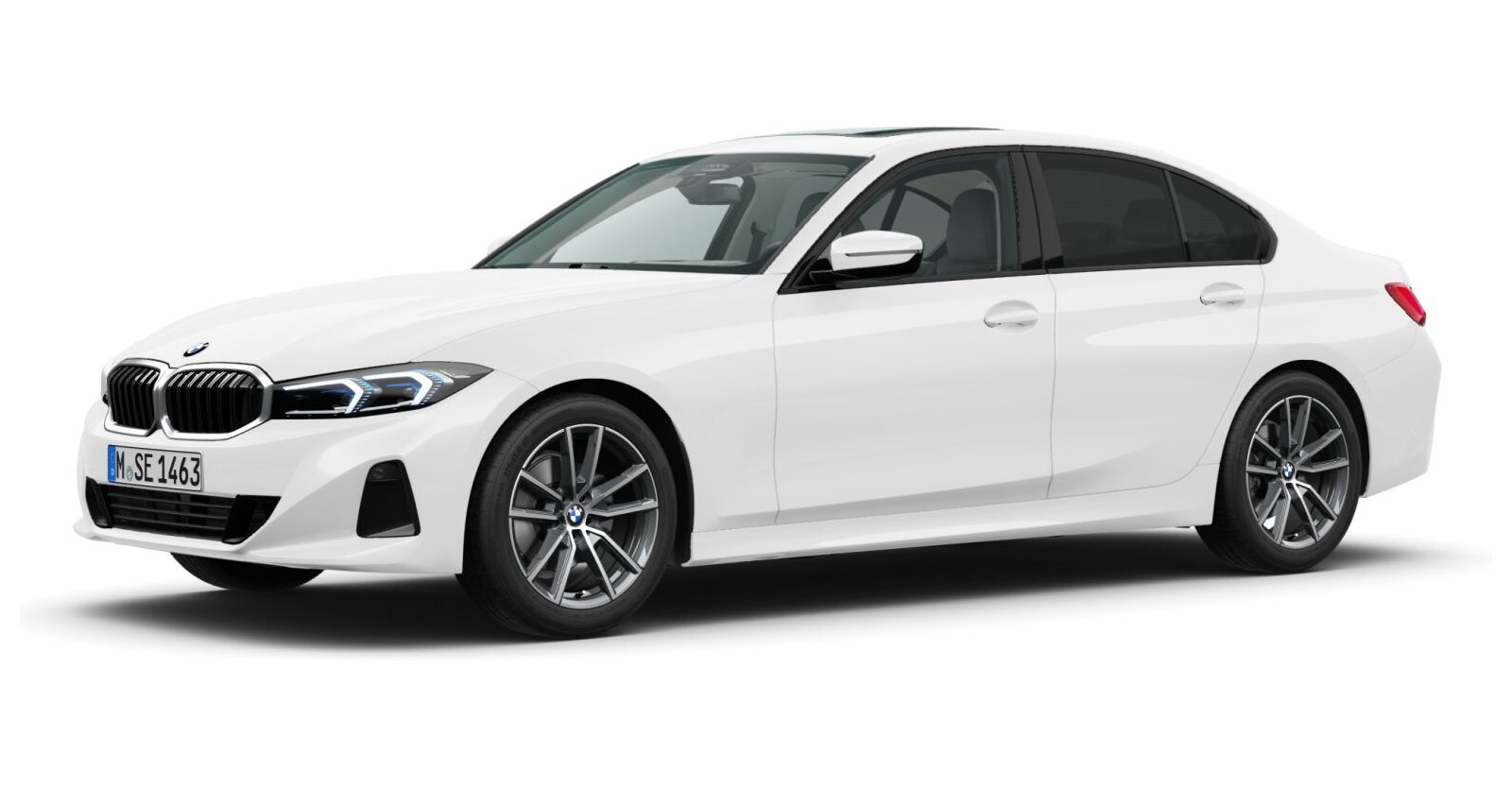 BMW BMW 3er in Weiß von vorne BMW BMW 3er in Weiß von vorne