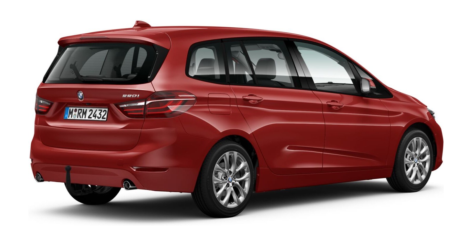 BMW BMW 2er in Rot von hinten BMW BMW 2er in Rot von hinten