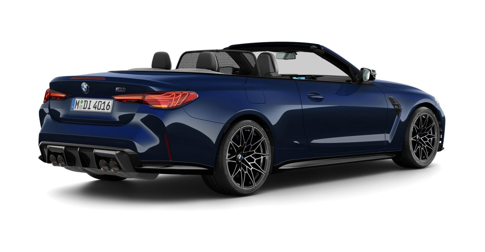 BMW BMW M in Blau von hinten