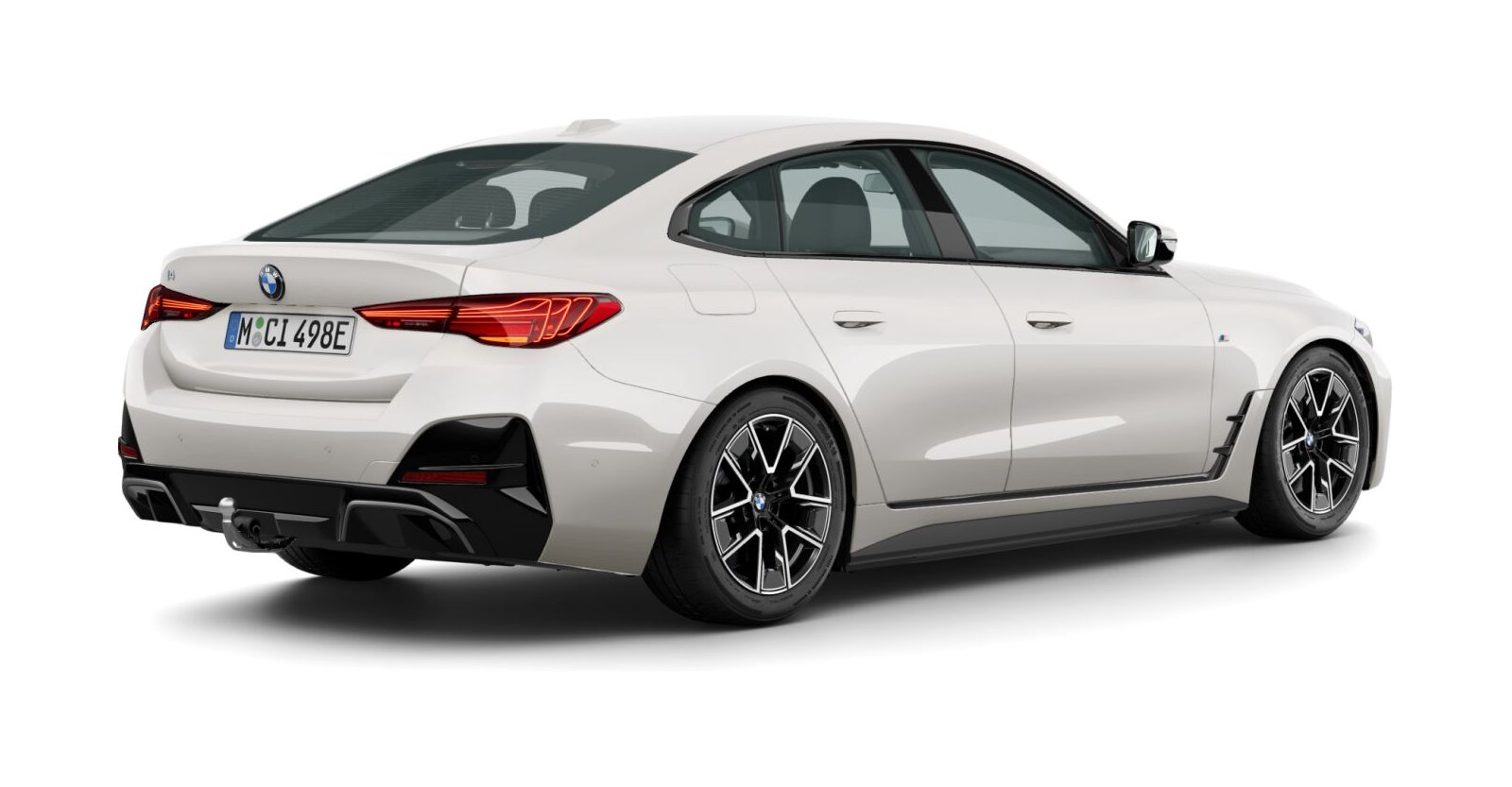 BMW BMW I in Weiß von hinten BMW BMW I in Weiß von hinten