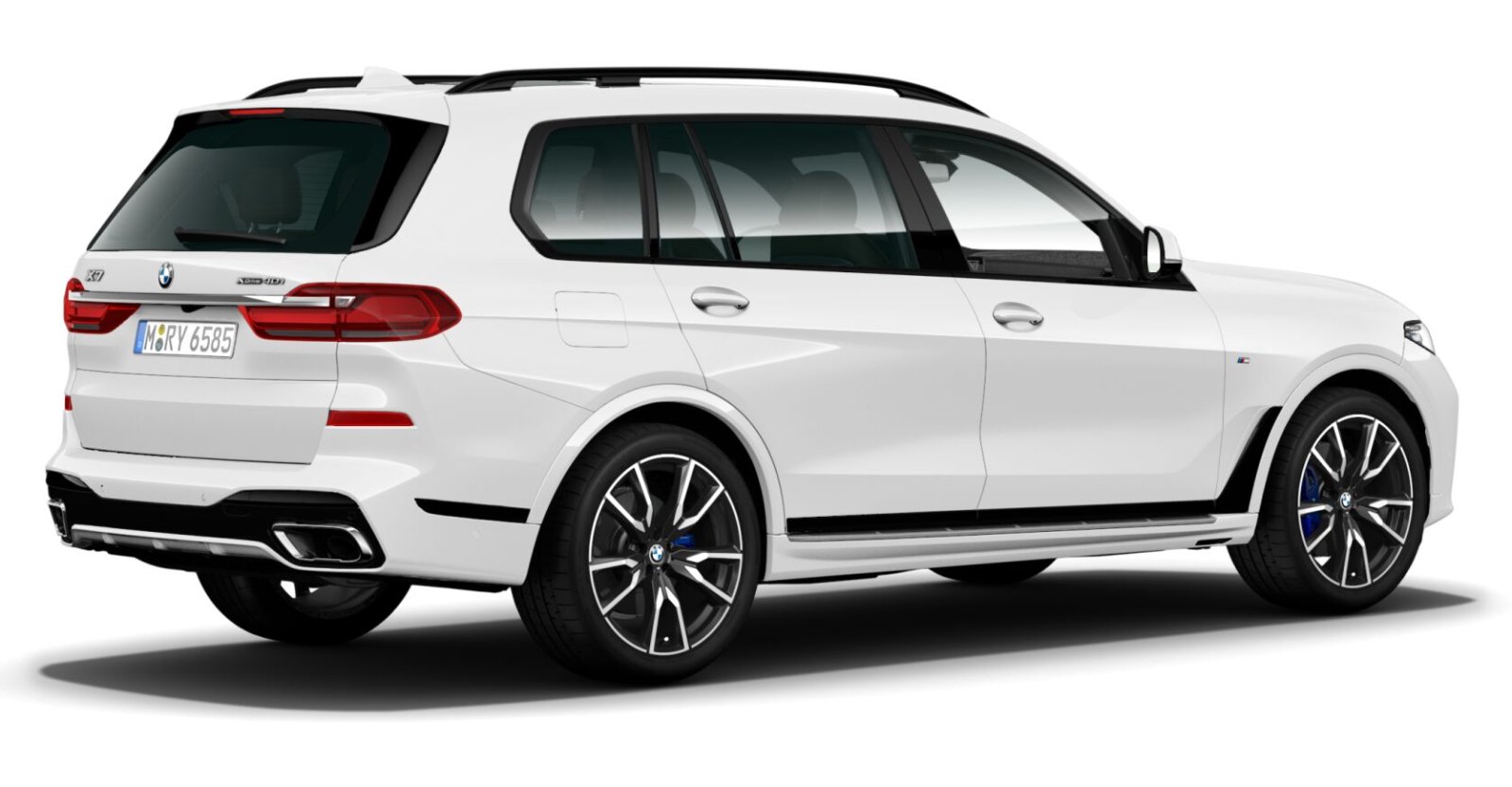 BMW BMW X in Weiß von hinten BMW BMW X in Weiß von hinten