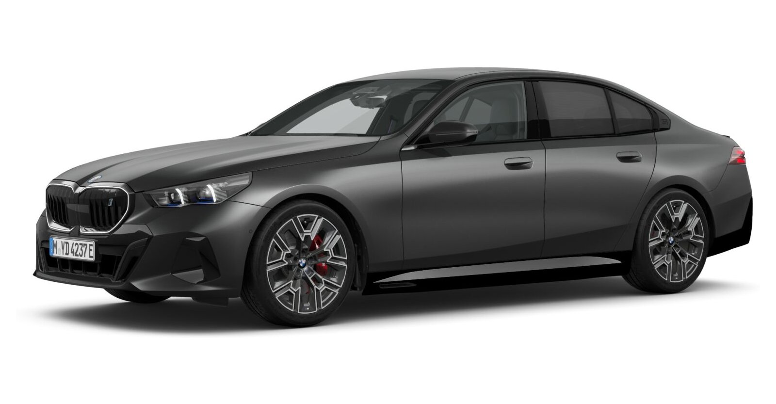 BMW i5 eDrive40 Limousine in Grau von vorne