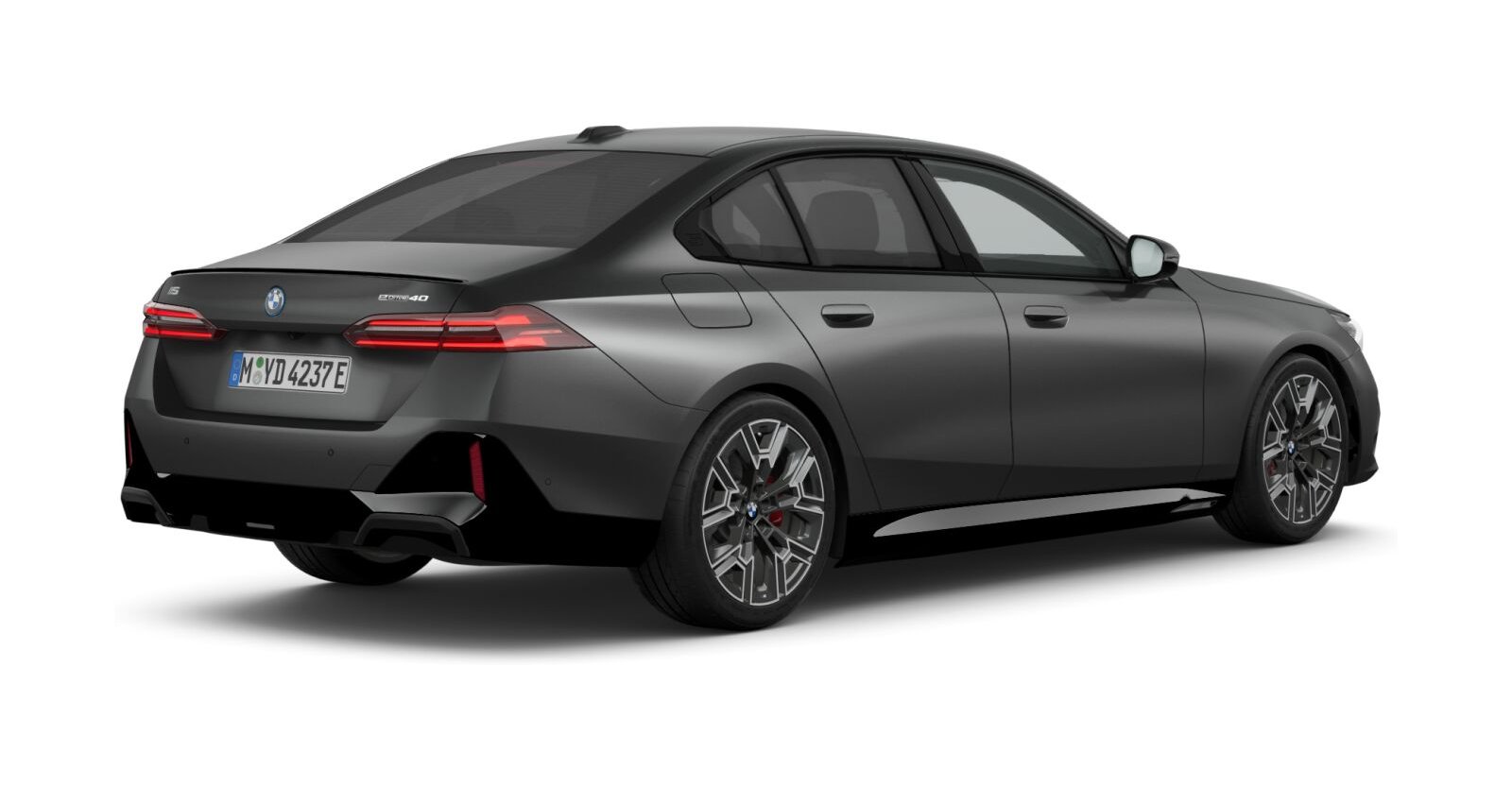 BMW BMW I in Grau von hinten BMW BMW I in Grau von hinten