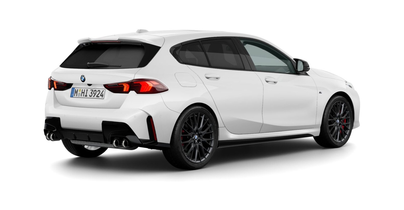 BMW BMW 1er in Weiß von hinten