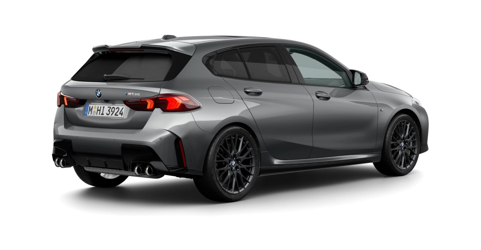 BMW BMW 1er in Grau von hinten BMW BMW 1er in Grau von hinten