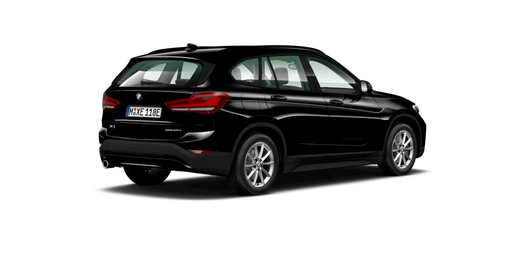 BMW BMW X in Schwarz von hinten BMW BMW X in Schwarz von hinten