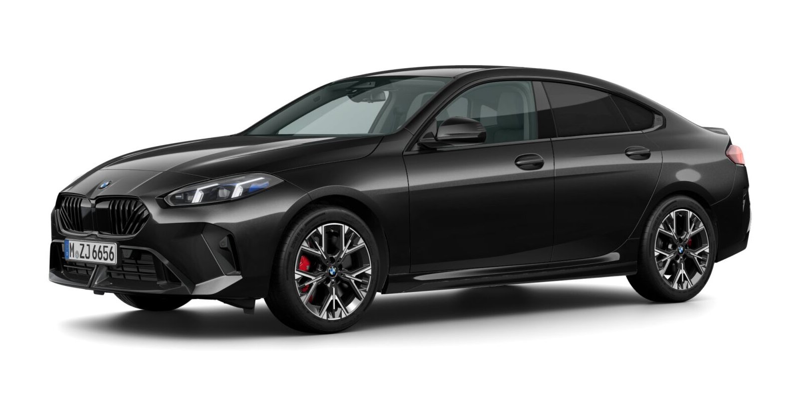 BMW 220 Gran Coupé in Schwarz von vorne BMW 220 Gran Coupé in Schwarz von vorne