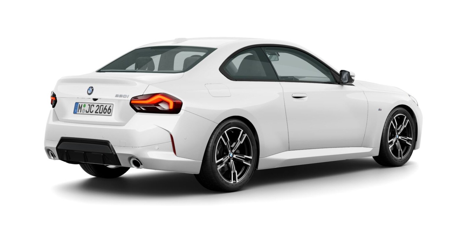 BMW BMW 2er in Weiß von hinten BMW BMW 2er in Weiß von hinten