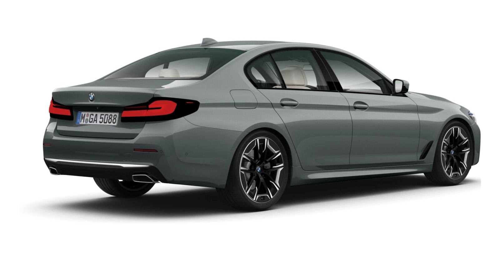 BMW BMW 5er in Grau von hinten BMW BMW 5er in Grau von hinten