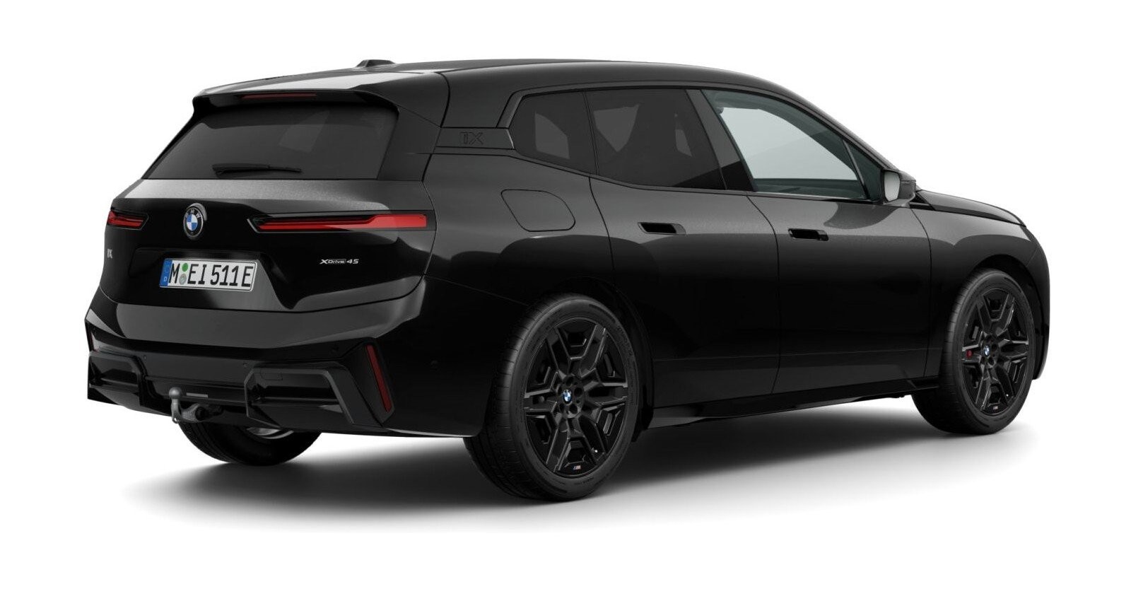 BMW BMW I in Schwarz von hinten BMW BMW I in Schwarz von hinten